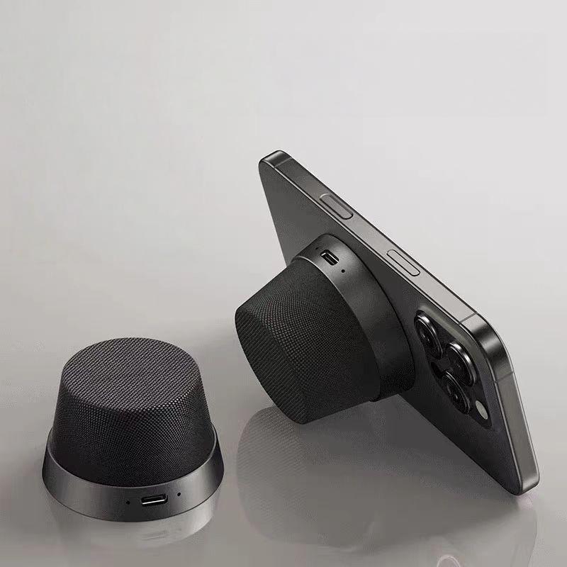 

1 Set Multifunctional Bluetooth Speaker Strong Magnet Magnetic Fabric Stand For Phone Computer Outdoor Mini Wireless Speaker