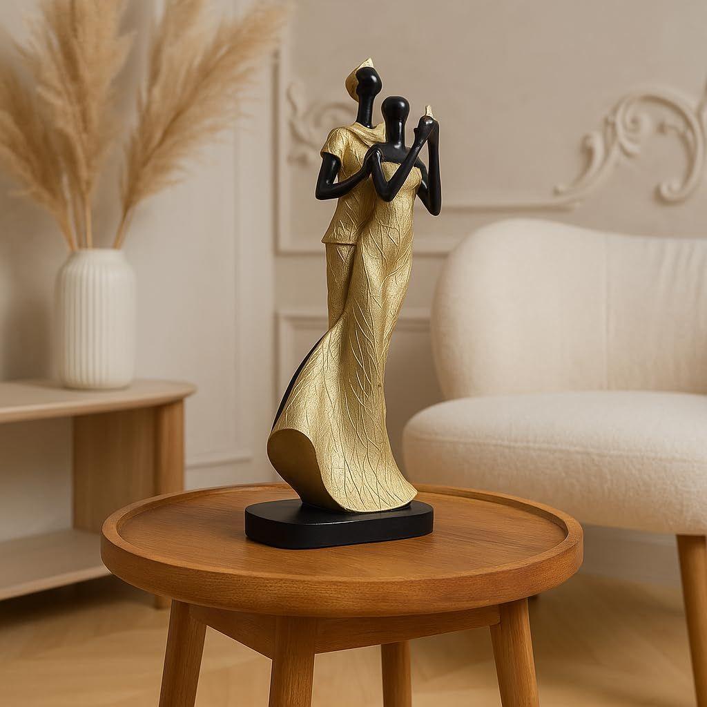 

Роскошная золотисто-черная смоляная пара с птицей для домашнего декора (Упаковка из 1 шт., золотисто-черный)