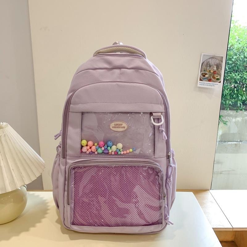 Schoolbag Japanese new backpack girl transparent baby bag campus large capacity backpack pain bag student schoolbag wholesale