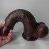 UltraReal Black Super Lifelike Dildo Double Liquid Silicone,Hyper-Realistic,Extra Thick & Long,Deep Pleasure Female Masturbator,Adult Toy for Women