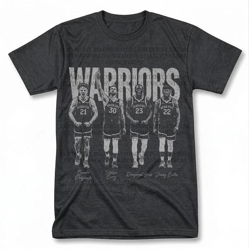 Golden State Warriors Curry Green Graphic T Shirt Vantage Basketball Fan Tee M