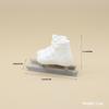 Dollhouse Mini Simulation Skating Shoes 1 Pair Realistic Tiny Ski Footwear Model for Mini Scene Decor Creative Hobby Gifts