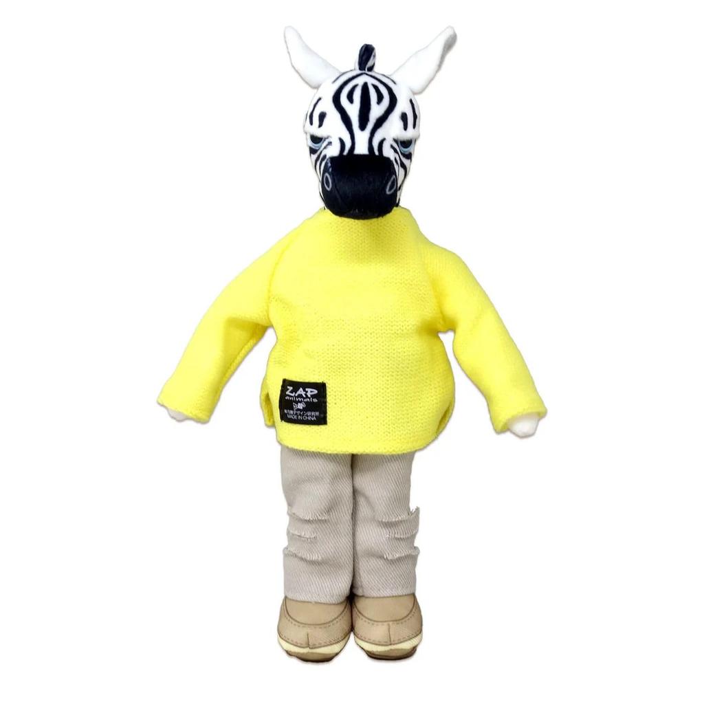 Naito Design Institute ZAP ANIMALS Plush 46351 Toy, Small, Zebra,