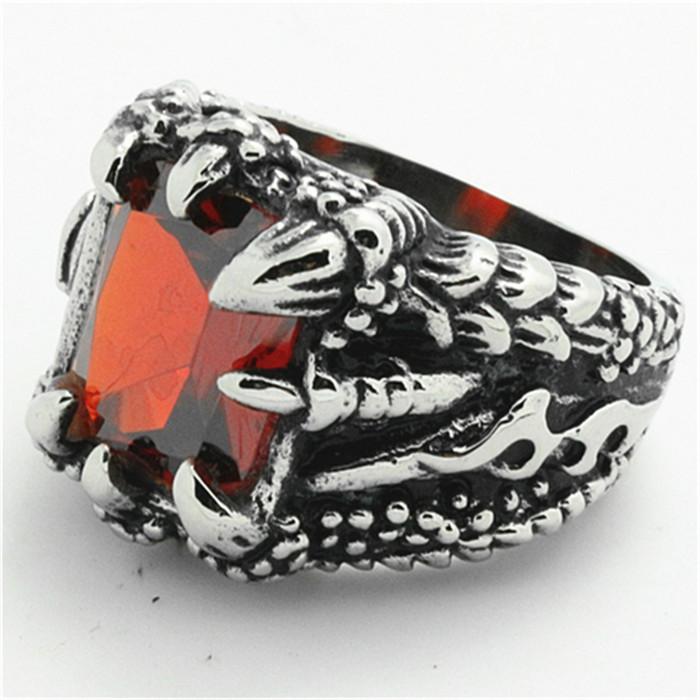 Size 8-18 Huge Cool Dragon Claw 316L Stainless Steel Cool Man Hot Selling Punk Ring