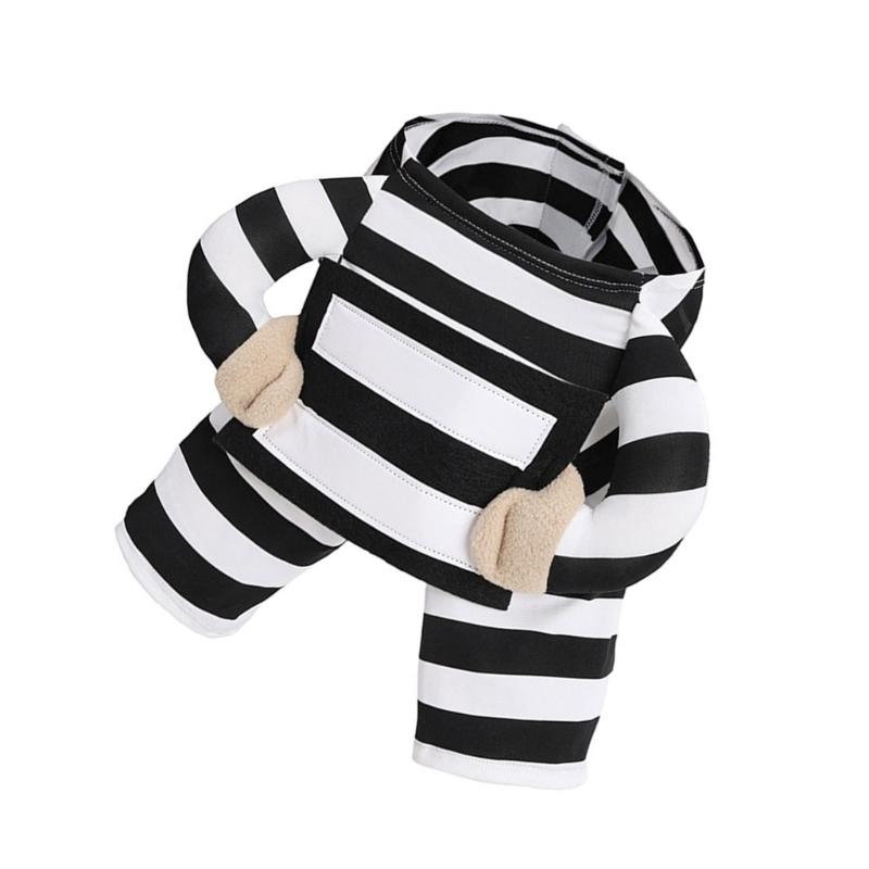 Pet Prisoner Costume Entertaining Festival Outfit Party Wear for Small To Large Cats Dog Masquerade Birthday Celebration