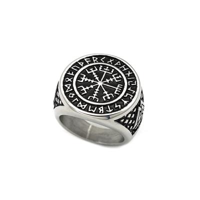 Ring Iron Warrior Men's Jewelry Viking Letter Ring Retro Ring