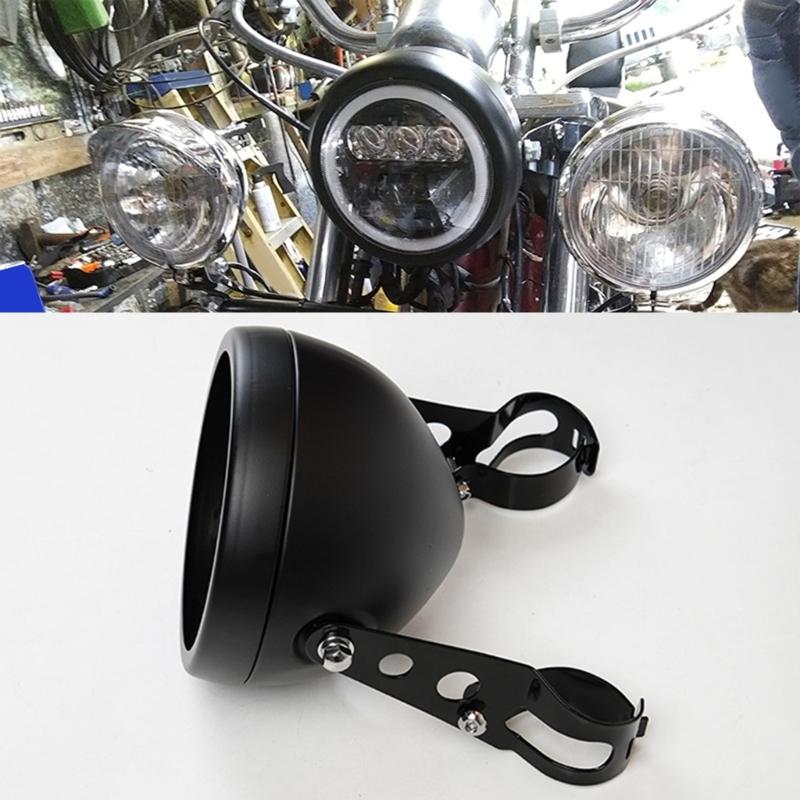 5.75 Inch LED Headlight Housing For Motorcycle Built Of Strong Iron Material With High Brightness
