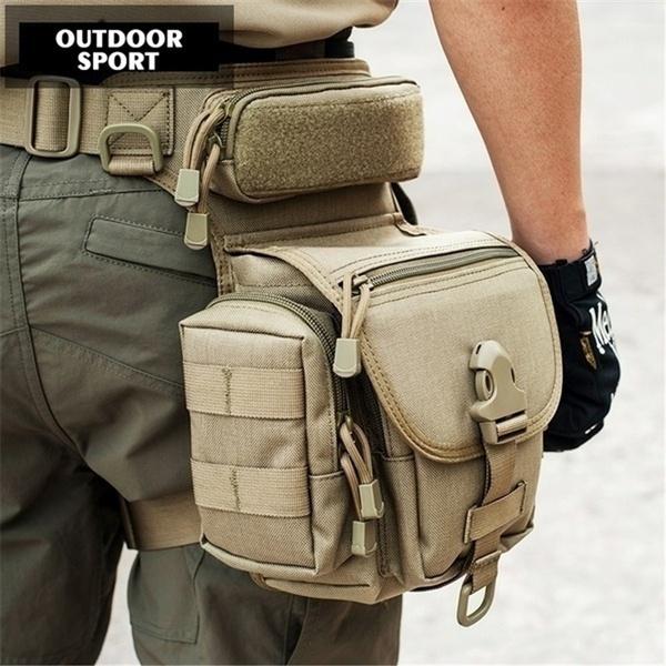Wasserdichte taktische militärische Beintasche für Herren, Hüftgürtel, Taillengürteltasche, Oxford-Tuch, Wandern, Camping, Outdoor-Sport, Reisen