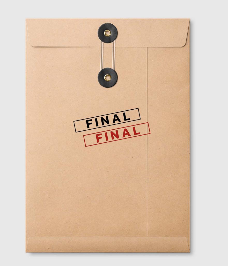 Printtoo Final Self Inking Rubber Stamp Pre-Inked Office Stamp- Home Office Business Stationery, Black- 42 x 9