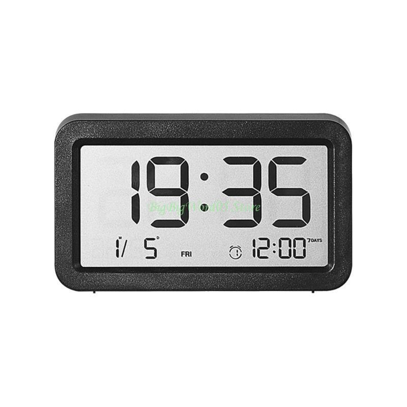 24TE Table Clock, Quiet Timepieces Digital Clocks for Students and Professional, Easy to Read Display