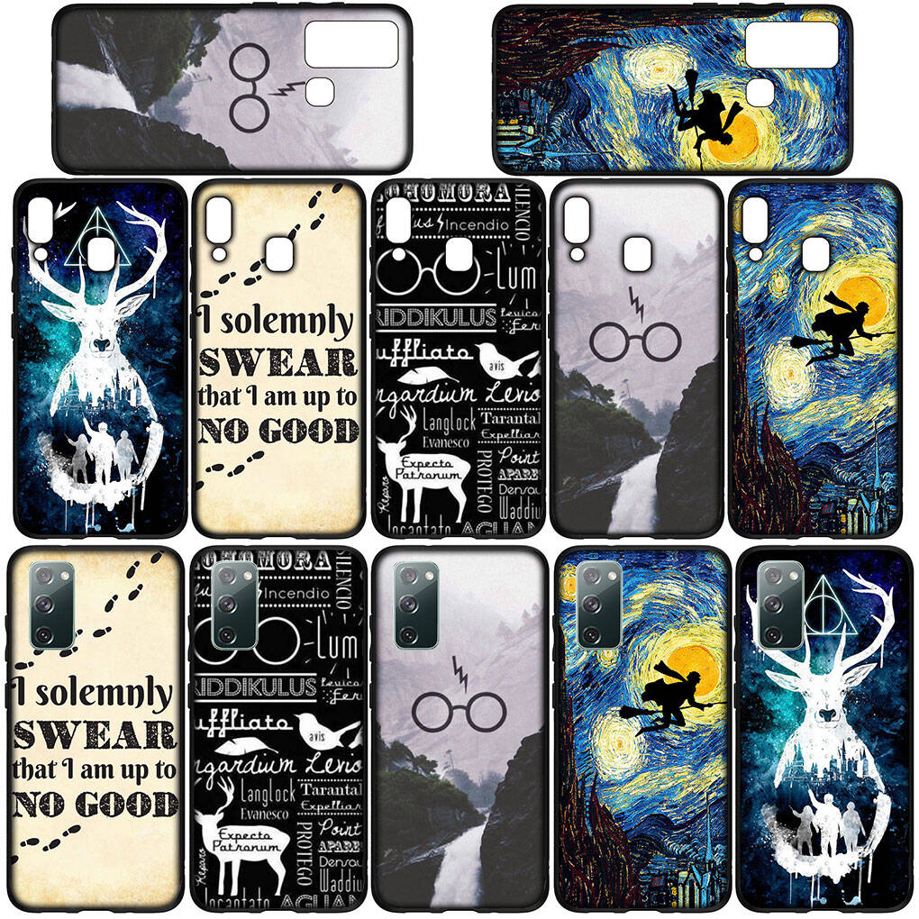 for Samsung Galaxy S25 S24 S23 S22 Ultra FE Plus A17 A37 A57 A56 A55 A06 A16 A15 A36 A26 A35 A05 A25 A54 A34 S9 Phone Case Wand Art Ring Potters Cover