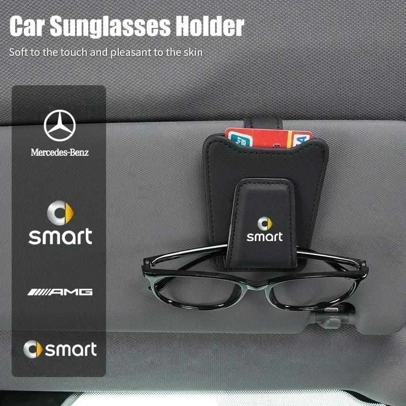 Car Visor Sunglasses Clip Glasses Storage Rack For Mercedes Benz AMG A B C E S Class A180 CLK CLA GLE W212 C200 C300 W204 W205