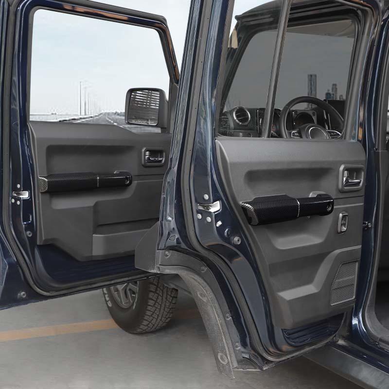 ABS Dveře Vnitřní Loketní Opěrka Panel Dekorace Kryt Nálepka Vhodné Pro Suzuki Jimny 2019 Nahoru 4dveřová Verze Interiérové Doplňky