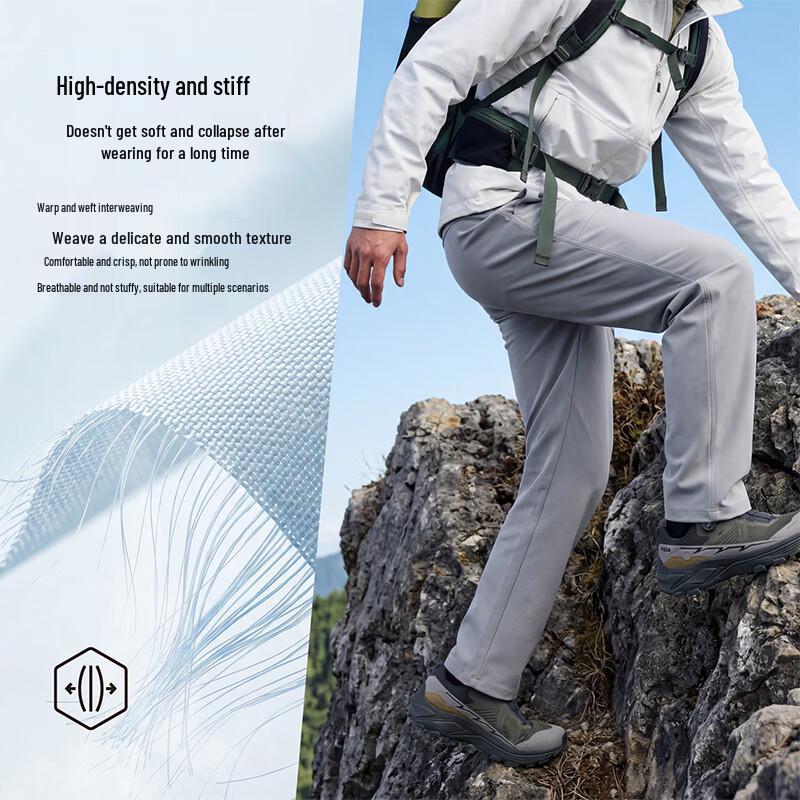 PEAK Men's Outdoor Pocket Workwear Straight-Leg Pants