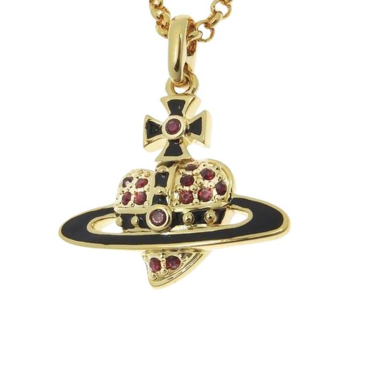 

Vivienne Westwood Logo Design Metal Necklace Women necklace Gold 6302039002R279 Basic Packaging-Dust Bag+Box