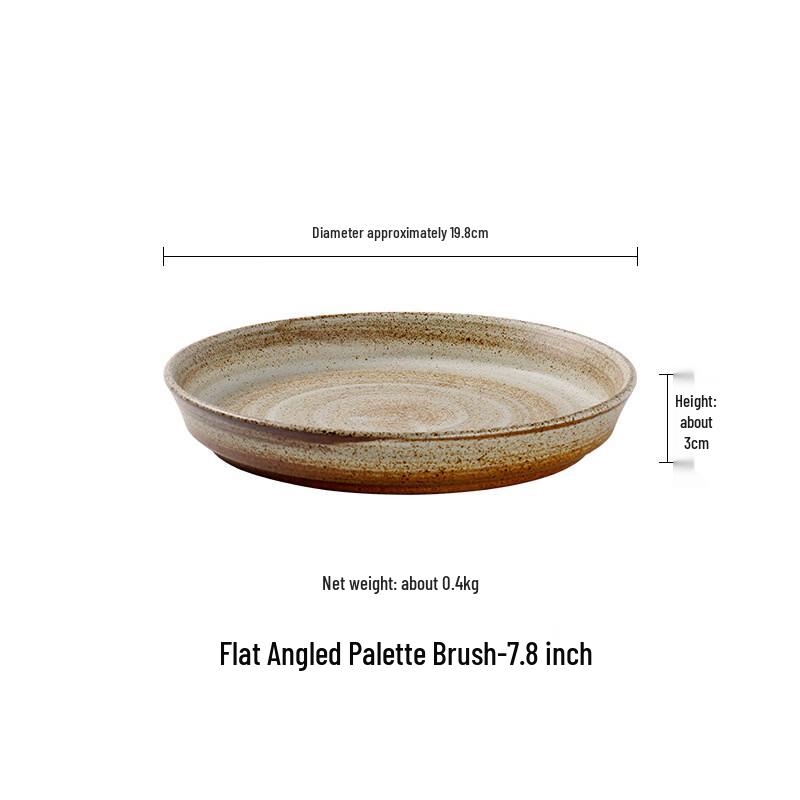 Retro Japanese Style Ceramic Serving Plate