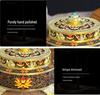 Antique-Style Enamel Lotus Sandalwood Incense Burner for Aromatherapy and Buddhist Ceremonies
