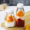 Multi-size Square Glass Bottles for Milk, Yogurt, or Juice - Transparent & Large Capacity