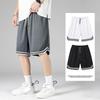 Men's Casual Summer Shorts Pants Sports Basketball Pants Capri Pants Loose Outdoor Quick Drying Ice Silk Sport Short