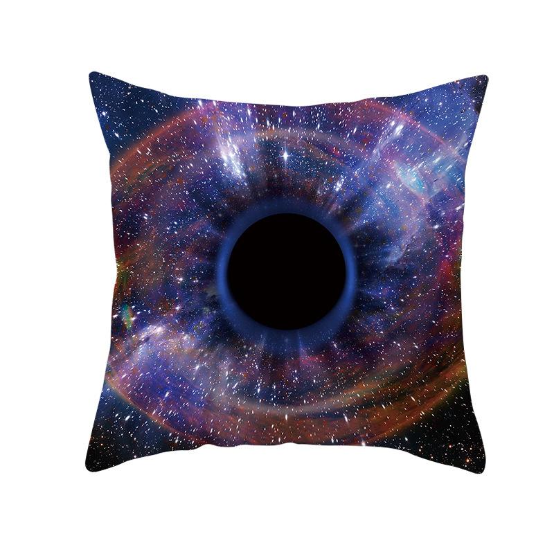 45*45cm Mysterious Cosmic Planet Black Hole Series Pillowcase Sofa Office Seat Cushion Cover Creative Ornament Home Decoration
