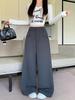 2026 Plus Size Women's Wide-Leg Slimming Suit Pants for Spring