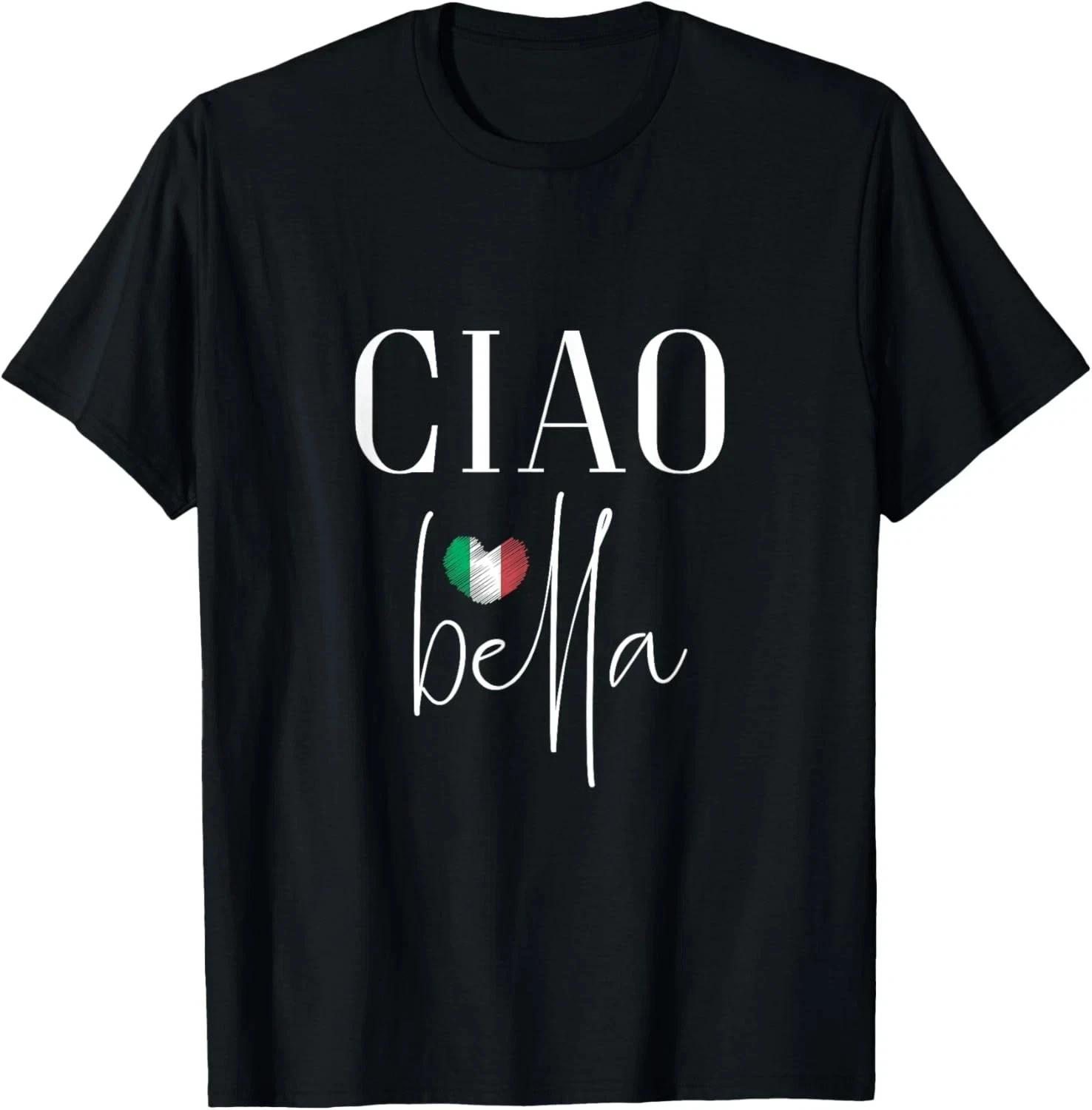 Ciao Bella Italian I Love Italia Graphic T-Shirt XS