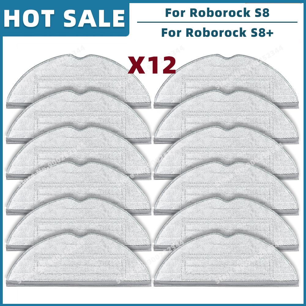 Compatible For Roborock S8 / S8 Plus Replacement Spare Parts Roller Main Side Brush Hepa Filter Mop Cloth Dust Bag Accessories