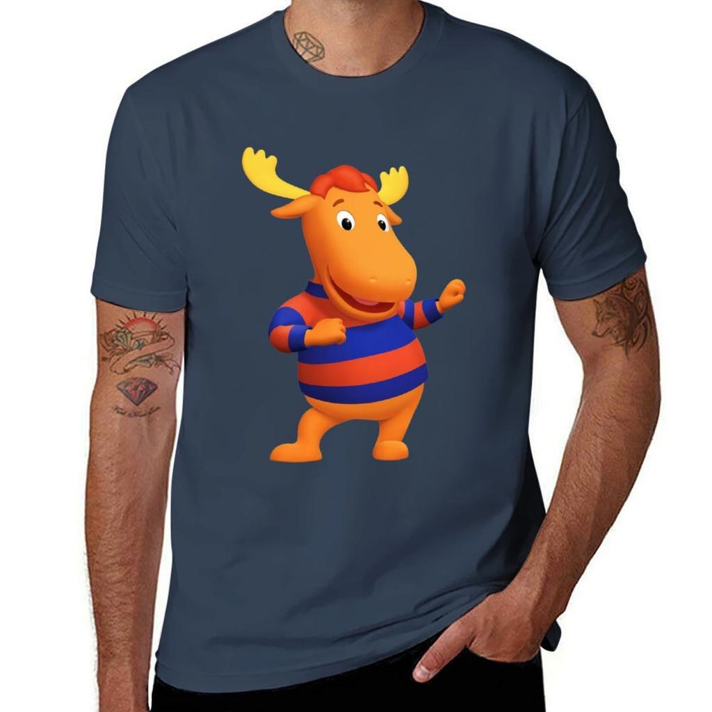 Tyrone The Backyardigans T-Shirt Arbeits-Kurzarm-Baumwoll-Oberteil