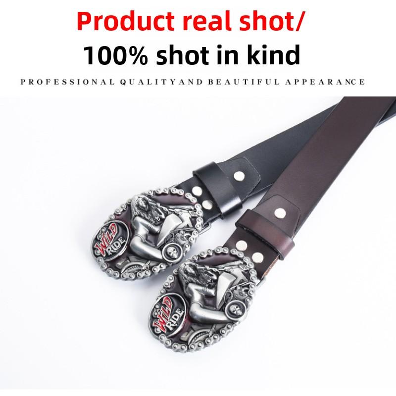 Punk-Kultur Vintage Gürtel Lokomotiv-Mädchen Mode Lässig Herren Gürtel