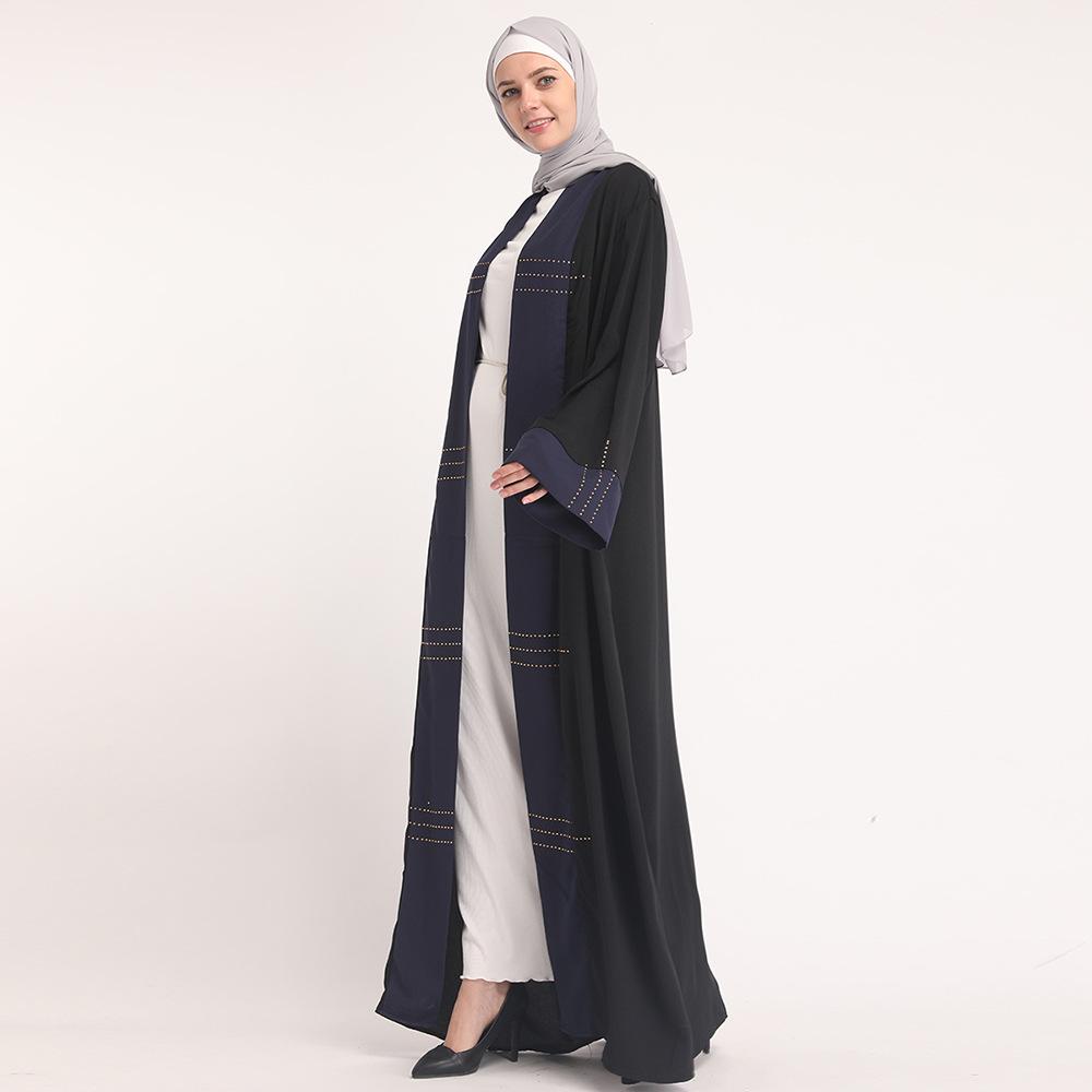 Sestříhané luxusní kardiganové šaty s hotfix kamínky - LR185