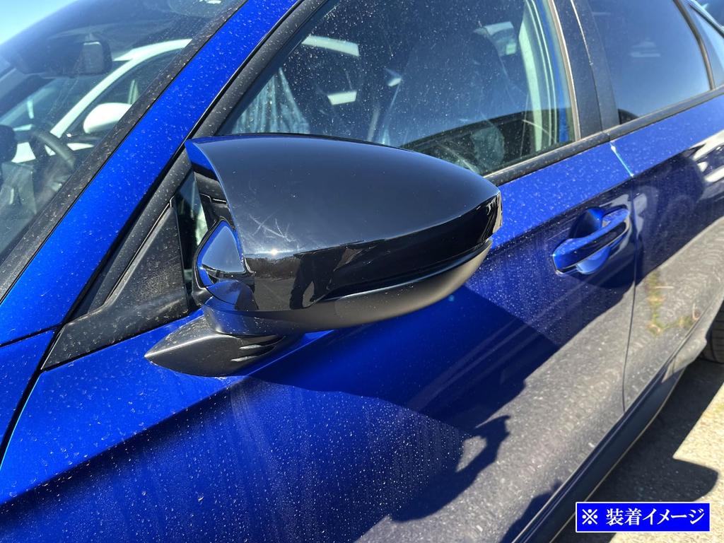 [BRIGHTZ] Türspiegelabdeckungen, Schwarz, für Honda Civic FL1/FL4 [MIR-SID-371]