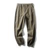 American Retro Pure Cotton Wide Leg Stretch Cargo Pants Men's Autumn and Winter Ankle Banded Pants Export Men's Pants Straight-leg Casual Pants