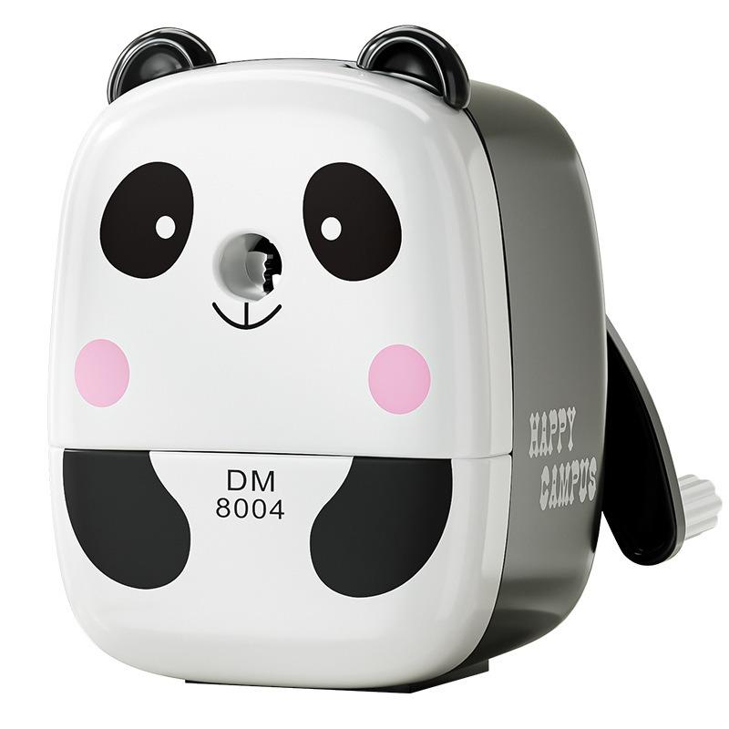 1pcs Cute Panda Manual Pencil Sharpener Hand Crank Pencil Cutter for Kids School Office Stationery