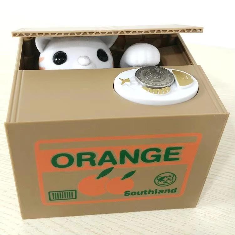 Plastic Electronic Deposit Saving Money Box for Children, Automated Panda, Cat Coin Bank, Creative Cute Toy, Gift