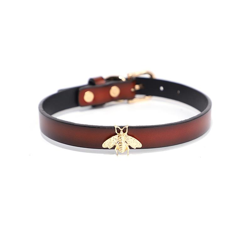 Collar Genuine Leather Series Slave Bed Neck Restraint Belt Strap for Couple Bondage Erotic Fun Sex Toy for Adult Female