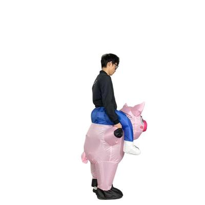 Costum Gonflabil Creativ Roz Porc Desen Animat pentru Petreceri și Festivaluri