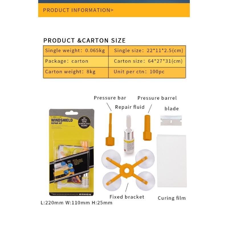 1SET glass repair liquid, seamless car glass repair windshield repair crack repair liquid