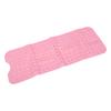 Slip Proof Shower Mat Odourless PVC Flexible Elastic Bathtub Liner Mat with Suction Cup Pink
