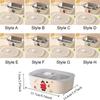 1500/1000ML 304 Stainless Steel Lunch Box Microwaveable Cartoon Pattern Food Storage Box Sealed Leak-proof Fresh Keeping Box