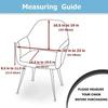 1PC Jacquard High Armchair Cover Water Repellent Elastic Dining Chair Seat Slipcover Anti-slip Hotel Chair Protector for Home