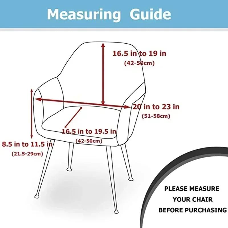 1PC Jacquard High Armchair Cover Water Repellent Elastic Dining Chair Seat Slipcover Anti-slip Hotel Chair Protector for Home