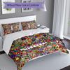 3pcs Custom Name He-Man and the Masters of the Universe Set,Includes 1 Duvet Cover and 2 Pillowcases,All-season Bedroom Decor
