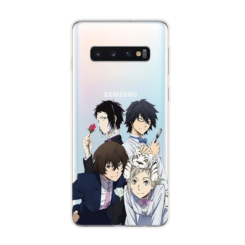 

Силиконовый чехол с аниме Bungou Stray Dogs для Samsung Galaxy S21 S20 FE Ultra S10 S10E Lite S9 S8 S7 Edge Plus, чехол для телефона Samsung S7 Edge