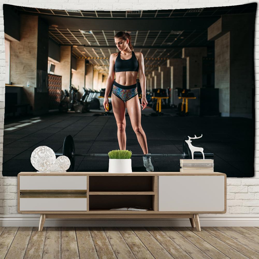 Tapiserie de perete agățată cu bărbați și femei musculoși alb-negru, hippie, tapiz, vrăjitorie psihedelică, artă de perete decor