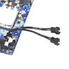 4Pin Pwm Fan Cable 1 To 2/3 Ways Splitter Black Sleeved Extension Cable Connector Pwm Extension Cables