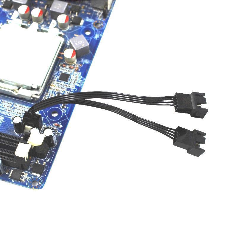 4Pin Pwm Fan Cable 1 To 2/3 Ways Splitter Black Sleeved Extension Cable Connector Pwm Extension Cables