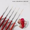 Wooden Nail Art Brushes Nail Art Liner Brush For Thin Details Fine Drawing Liner Brush Uv Gel Polish Painting Nail Design Tool