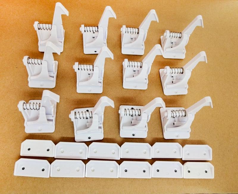 Child Safety Invisible Spring Drawer Lock - Anti-Pinch Hand Cabinet Door Lock