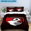 Set Biancheria da Letto Stampato con Stemma AFC Bournemouth 3 Pezzi Copripiumino Chiusura Include 1 Copripiumino e 2 Federe Set Biancheria da Letto Decorazioni per la Casa Regali
