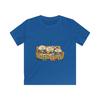 Cartoon Burger Family Couch Tee | Kids Graphic Shirt, Food Characters